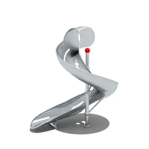 Tobogán de Acero Inoxidable para Interiores y Exteriores, Tobogán de <span class=keywords><strong>Tubo</strong></span> de Acero Inoxidable para Niños y Adultos con Tapa de Plástico - Product Image 1