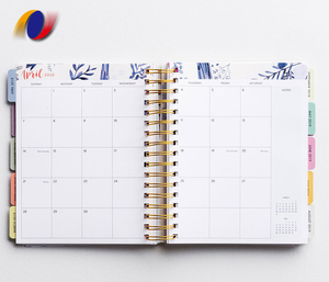 Custom Agenda Notebook <strong>Day</strong> <strong>Planner</strong> Weekly <strong>Planner</strong> With Dividers Jiayuan Hardcover Leather Notebook Leather Journal Uv Print - Product Image 3