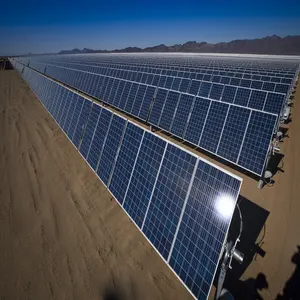 Faydalı ölçekli 5 mw endüstriyel şebekeye bağlı güneş enerjisi sistemi