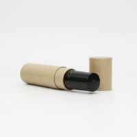 Kosmetisches Ätherisches Öl 15ml Braune Bernsteinfarbene Edelstahl-Glas-Roll-on-Flasche aus Recyclingmaterial mit Schwarzem Kunststoffdeckel