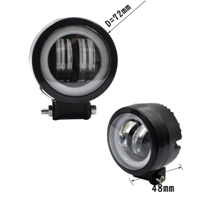 LED Worklight Cross Country Lights fari a LED New LED Worklight fendinebbia 20W apertura circolare White blu-ray Angel Eyes - Product Image 5