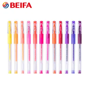 GA1089 प्रचार रंगीन मानक प्लास्टिक जेल स्याही कलम जेल पेन