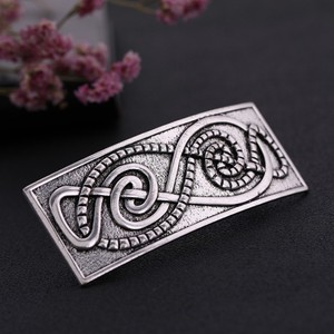 HC1-12 Irish Knot Metal Clip Antique Silver Hairpin Femmes Vintage <span class=keywords><strong>Cheveux</strong></span> Accessoires - Product Image 3