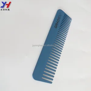 Aluminum Hair Comb OEM ODM Custom Made Laser Cutting Metal Aluminum Hair Comb For Hair Salon