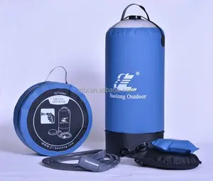 Baolong 11L दबाव बौछार पानी स्नान बैग आउटडोर पोर्टेबल Inflatable शिविर बौछार PW1027 पीवीसी