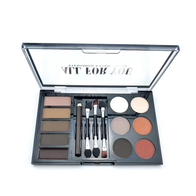 High Quality Makeup Eye Shadow Palette Professional Waterproof Eyebrow Kit with Eyebrow Pencil