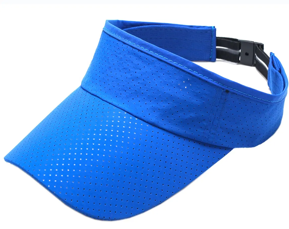 Toptan yaz nefes atletik hava delikli mikrofiber yumuşak ve hafif güneşlikli kep visor
