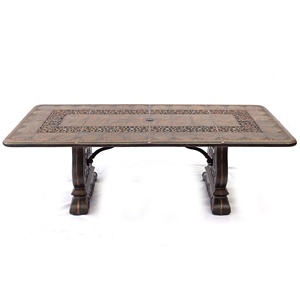 <span class=keywords><strong>Table</strong></span> de salle à manger <span class=keywords><strong>carrée</strong></span> en <span class=keywords><strong>aluminium</strong></span> coulé de luxe avec des ensembles de jardin en fer forgé en provenance de Chine - Product Image 2