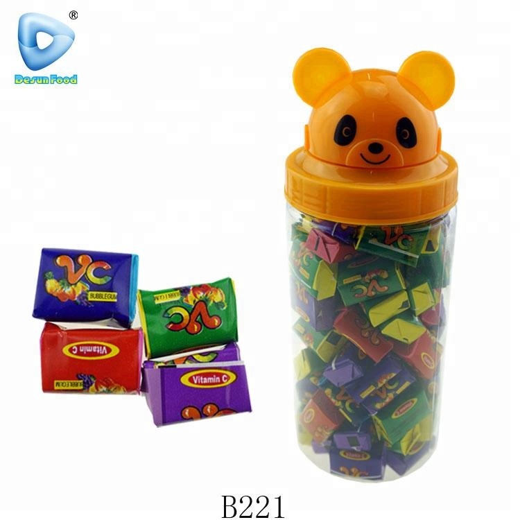 Chinese tattoo bubble gum in apple jars