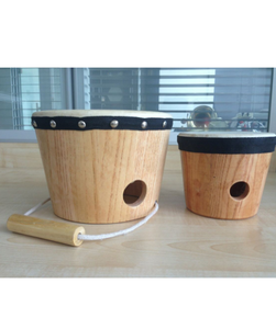 Instrumento Musical de percusión Popular, tambor Bongo de madera, venta de fábrica - Product Image 1