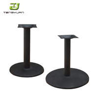 Base de table à manger en fonte de métal moderne en forme de tulipe pour la maison, le bureau, le bar, le restaurant, l'hôtel ou le parc
