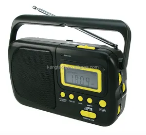 CT-2415 शीर्ष गुणवत्ता Mulband पोर्टेबल AM एफएम डिजिटल घड़ी रेडियो