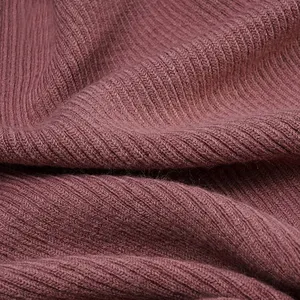 Populaire Gebreide Textiel Katoen Polyester Blend Rib Stof
