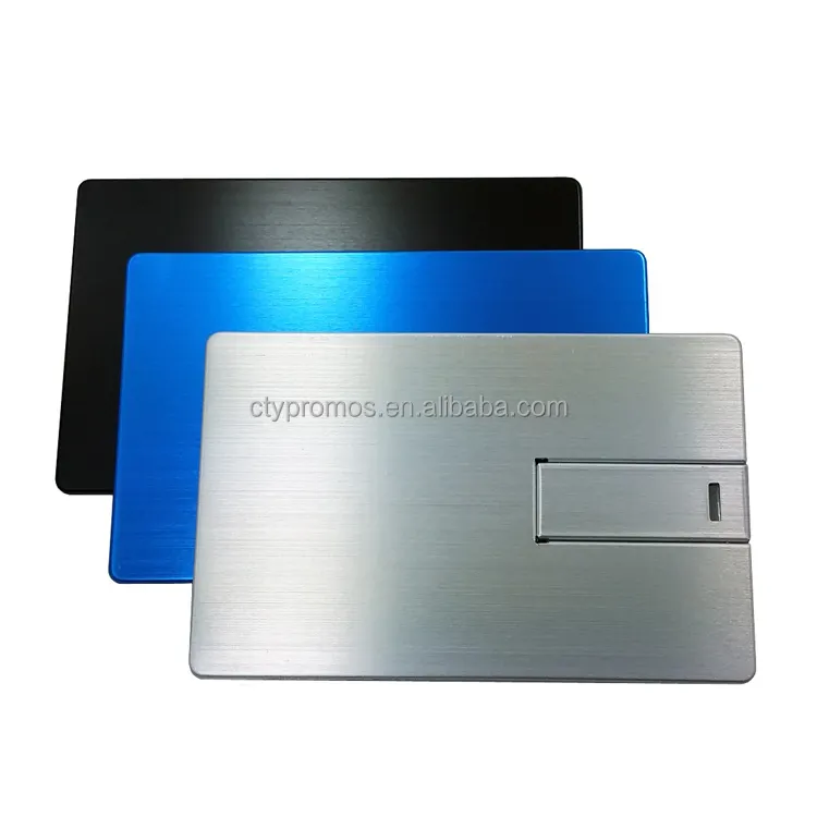1gb 2gb 4gb 8gb 16gb 32gb 64gb de metal tarjeta de crédito usb flash pen drive
