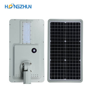 홍준 조명 40W 60W 120W <span class=keywords><strong>180W</strong></span> 일체형 LED 태양광 가로등 IP65 알루미늄 웜 화이트 6000K 정원용 - Product Image 1