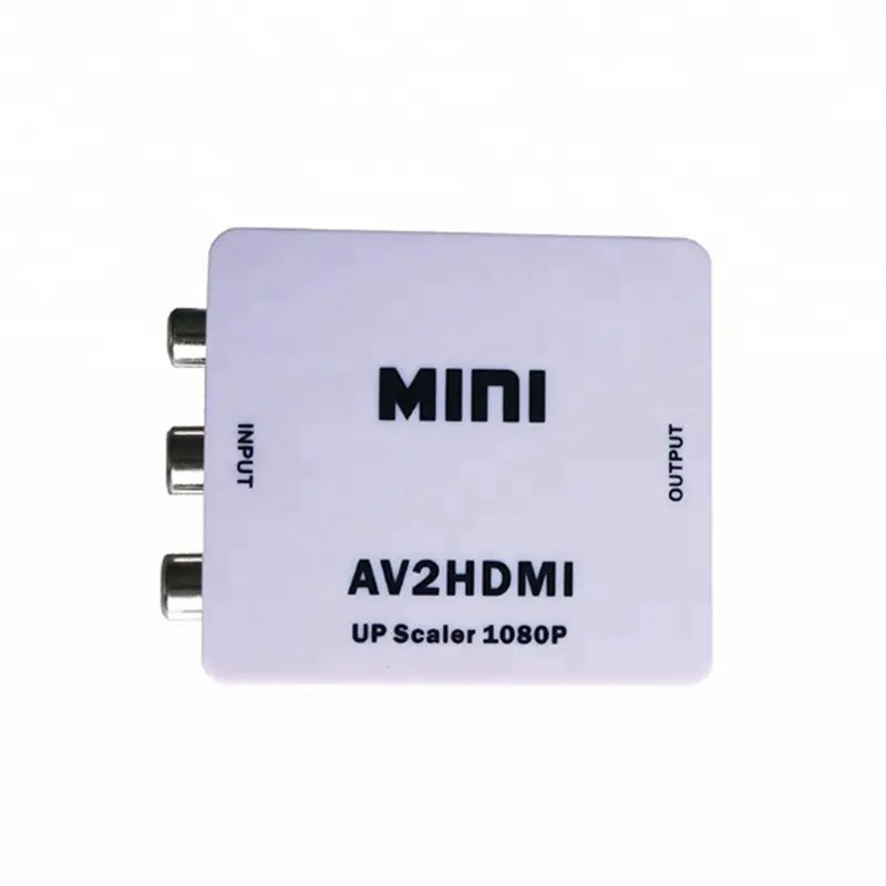 Konverter Adaptor Audio Video RCA Ke HDMI, Konverter AV Ke HDMI Ukuran Mini