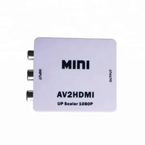 Tamaño Mini AV al convertidor de HDMI RCA a HDMI Audio Video Adaptador convertidor