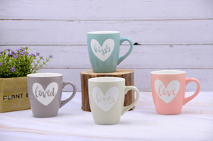 Tasse à café personnalisée avec cœur pour cadeaux de saint-<span class=keywords><strong>valentin</strong></span>, tasses en céramique - Product Image 6