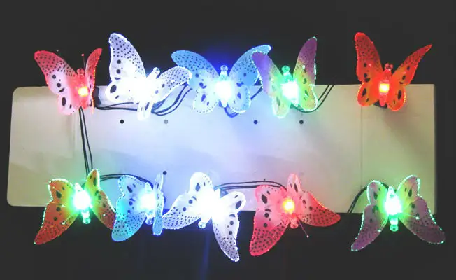 Красивая лампа Оптическое волокно для бабочки оформление витрин