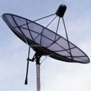 3m 3.7m 4m 4.5m 5m 6m 7m Fabbricazione di taglia grande tv digitale hd outdoor paraboloide C cinturino in alluminio Maglia satellitare Antenna parabolica