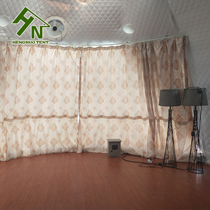 China Lieferanten Hotel Camping Fertighäuser Resort <span class=keywords><strong>Glamping</strong></span> Geodätische Kuppel Haus Zelt mit Oberlicht - Product Image 3