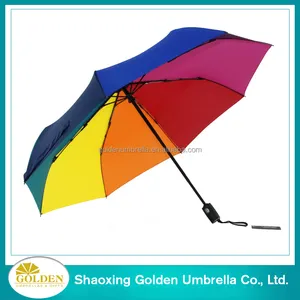 Venta caliente 2017 China amazon Proveedor paraguas arco iris Con Comercio Garantía de personal