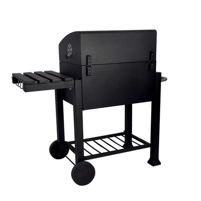 SEJR Barbecue Carrée avec Table D'appoint Barbecue 83.5x71.5x108.5 cm