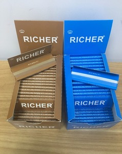 Natural Organic <b>Rolling</b> Paper King Size Slim Unbleached Herb Plant Fiber Paper Custom Packaging Factory Wholesale - Product Image 3