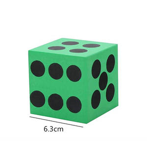 Cubo de <span class=keywords><strong>Dados</strong></span> Gigante de Espuma EVA de Seis Caras de 6.3 cm - Product Image 1