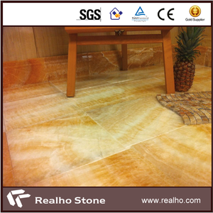 Corazón <span class=keywords><strong>de</strong></span> Cristal <span class=keywords><strong>de</strong></span> color Naranja oscuro Miel Ónix Azulejo <span class=keywords><strong>De</strong></span> Piso - Product Image 1
