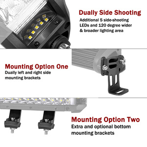 7.5 אוניברסלי חדש 6w 6w 6800 לומנס הוביל אור הצפה קומבו קרן עבור 4x4 כלי רכב כביש עמיד למים לרכב - Product Image 4