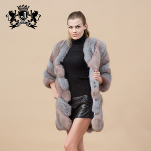Invierno ropa de lujo real de la vendimia de las mujeres abrigo de piel de zorro - Product Image 4