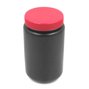 Bouteille de <span class=keywords><strong>conteneur</strong></span> de poudre de protéines en <span class=keywords><strong>plastique</strong></span> noir personnalisée de 1 litre, pot en <span class=keywords><strong>plastique</strong></span> givré - Product Image 3