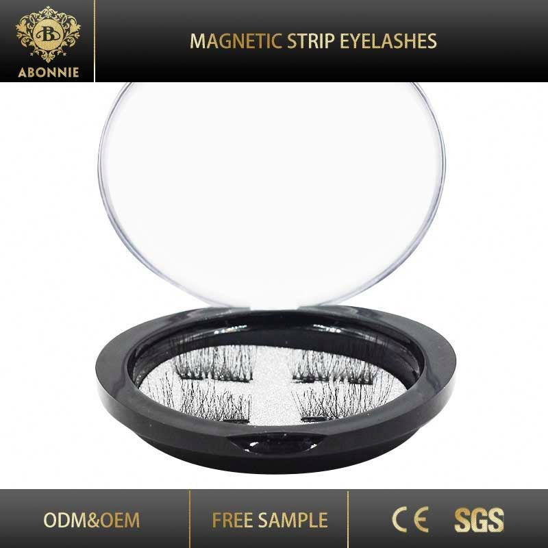 100% Main Synthétique 2d 3d 4d 5d 6d En Vrac Soie Faux Cils Pleine Bande Magnétique Cils