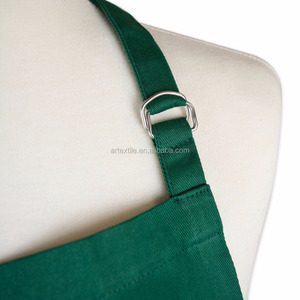 <span class=keywords><strong>Tablier</strong></span> <span class=keywords><strong>de</strong></span> <span class=keywords><strong>cuisine</strong></span> <span class=keywords><strong>professionnel</strong></span> unisexe en polycoton long vert - Product Image 4