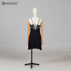 Maniquí de busto con articulaciones móviles, brazos de madera - Product Image 6