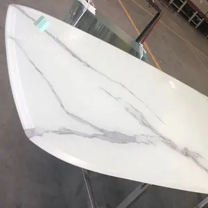 Tecture Multiple marble and stone pattern digital printing on glass for furnitures and table tops