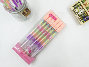 Pulpen Gel Bermerek Paket Warna-warni Pelangi Tinta Gel untuk Anak Sekolah - Product Image 4