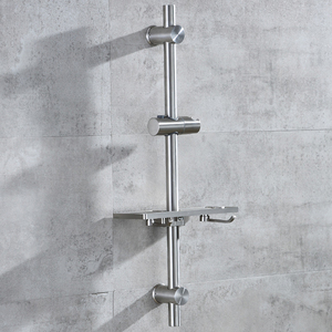 304 in acciaio inox Slide Bar <span class=keywords><strong>doccia</strong></span> sollevatore tutto in ottone a mano titolari regolabile angolo di altezza bagno rubinetto accessori - Product Image 4
