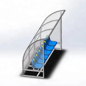 스포츠 경기장을 위한 경주 경기장 의자를 가진 호화스러운 휴대용 dugout 선수 벤치