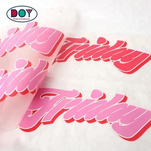 Nhiệt Báo Chí chuyển Gel Màn hình in ấn dán Dịch vụ thiết kế tùy chỉnh 3D logo Silicone Vinyl HTV truyền nhiệt nhãn - Product Image 1
