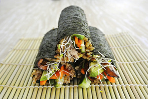 Tubes <span class=keywords><strong>nori</strong></span> pour sushi/or, pièces, 50 feuilles, algues, organique - Product Image 5