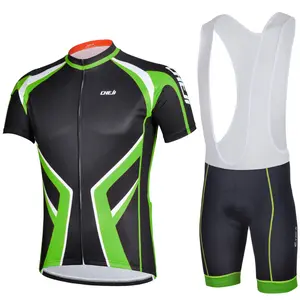 2014 marshall. vert, cheji vêtements de cyclisme maillot manches courtes cuissard mis en gros à séchage rapide pour hommes vêtem