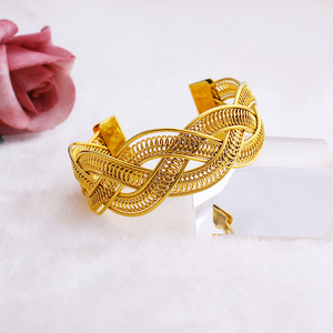 Bracelet plaqué or 18 carats FS Fashion, bijoux d'Afrique du Moyen-Orient pour femmes, cadeau - Product Image 2