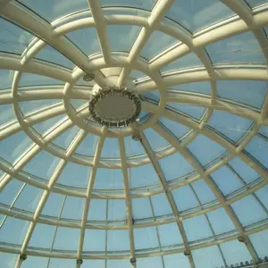 Desain Rangka Atap Atap Struktur Kubah Geodesic Shopping Mall Skylight