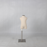 Mannequins en tissu mousse dur mannequin pour bébé robe demi-taille torse demi-corps enfant Mannequins