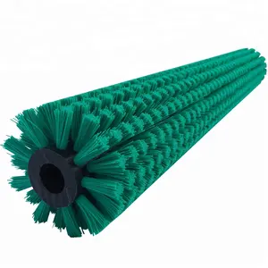 Nylon Bristle Round Industrial Fruit Cleaning Brush Roller