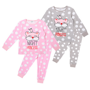 <span class=keywords><strong>Pigiama</strong></span> per bambini a maniche lunghe per bambini con stampa principessa all'ingrosso all'ingrosso all'ingrosso set di abbigliamento per ragazze set di vestiti per ragazzo - Product Image 1