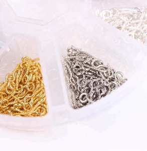 4 couleurs différentes, 200 pièces par couleur, attaches à vis pour bijoux en argile, mini breloques en forme de bouteille bouchonnée - Product Image 3