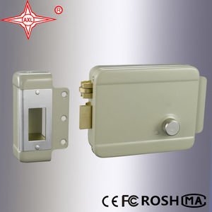 Serrure <span class=keywords><strong>de</strong></span> porte électrique noire avec double cylindre en laiton pour <span class=keywords><strong>portail</strong></span> électrique - Product Image 3